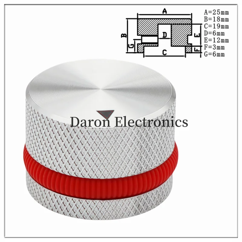 

Ручка из цельного алюминиевого сплава с резиновым кольцом, крышка ручки потенциометра 25*18, крышка регулировки вращения инструмента и метра