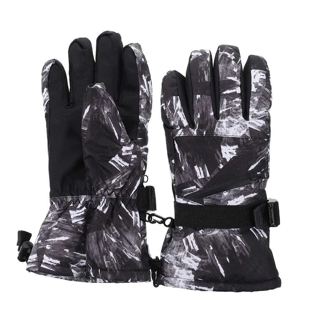 

Лыжные перчатки для мужчин и женщин, Сверхлегкие Водонепроницаемые теплые зимние перчатки для сноуборда, мотоцикла, езды на снегу, 1 пара