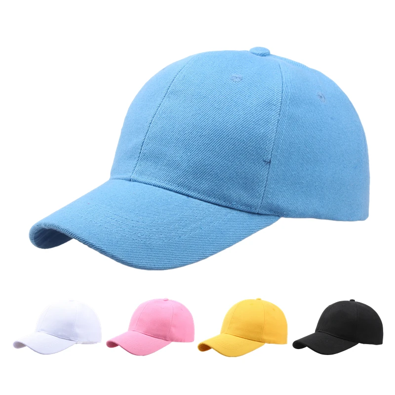 

Solid Casual Baseball Caps Adjustable Snapback Women Men Sport Golf Hip Hop Street Dad Hat Sun Protection Four Seasons Cotton