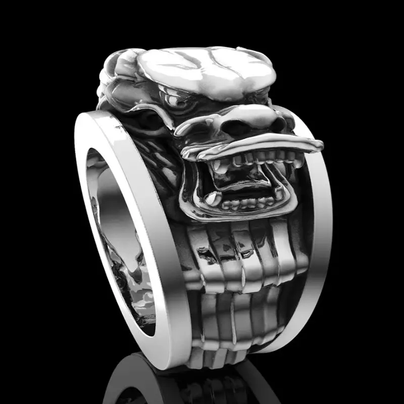 

Fashion Domineering Mens Vintage Style Hip Hop Stainless Steel Dragon Rings for Men Punk Gothic Engagement Jewelry Wholesale
