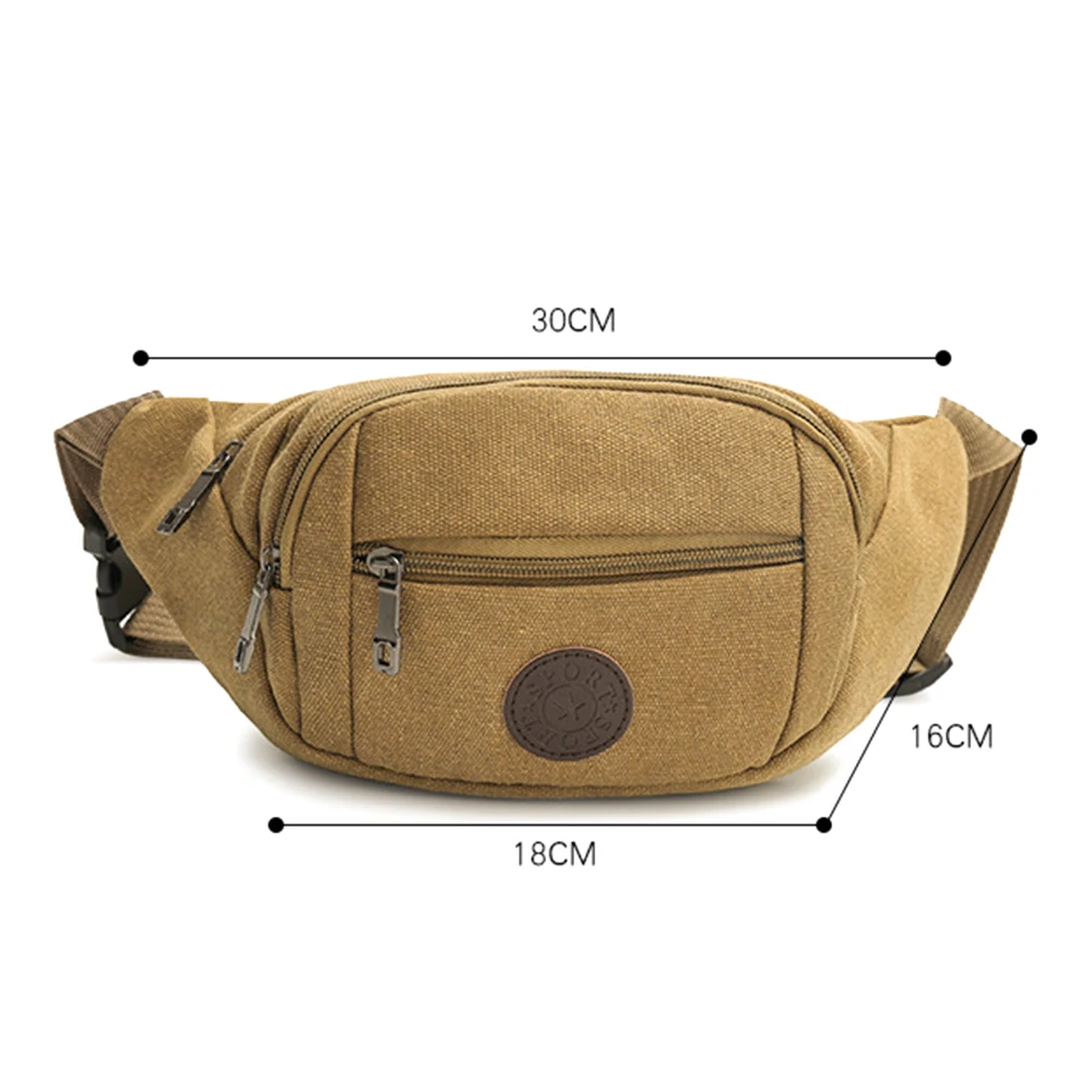 Холщовая поясная сумка для мужчин и женщин модные водонепроницаемые