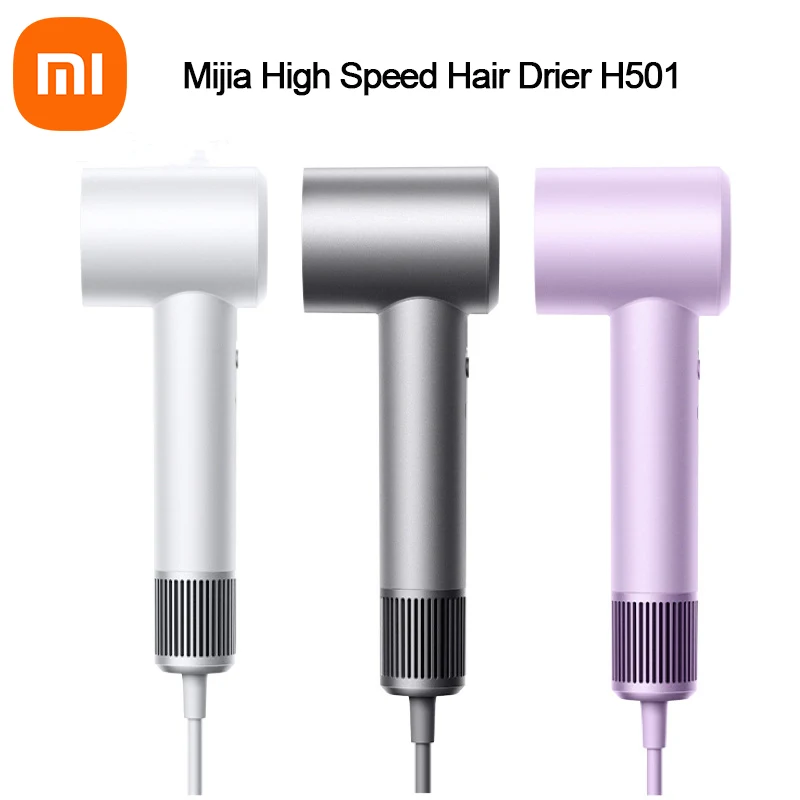 Xiaomi Mijia High Speed Hair Dryer H501 57 ° 2min Rapid Dry Hair 3-color Low Noise Smart Temperature Control Anion Hair Dryer