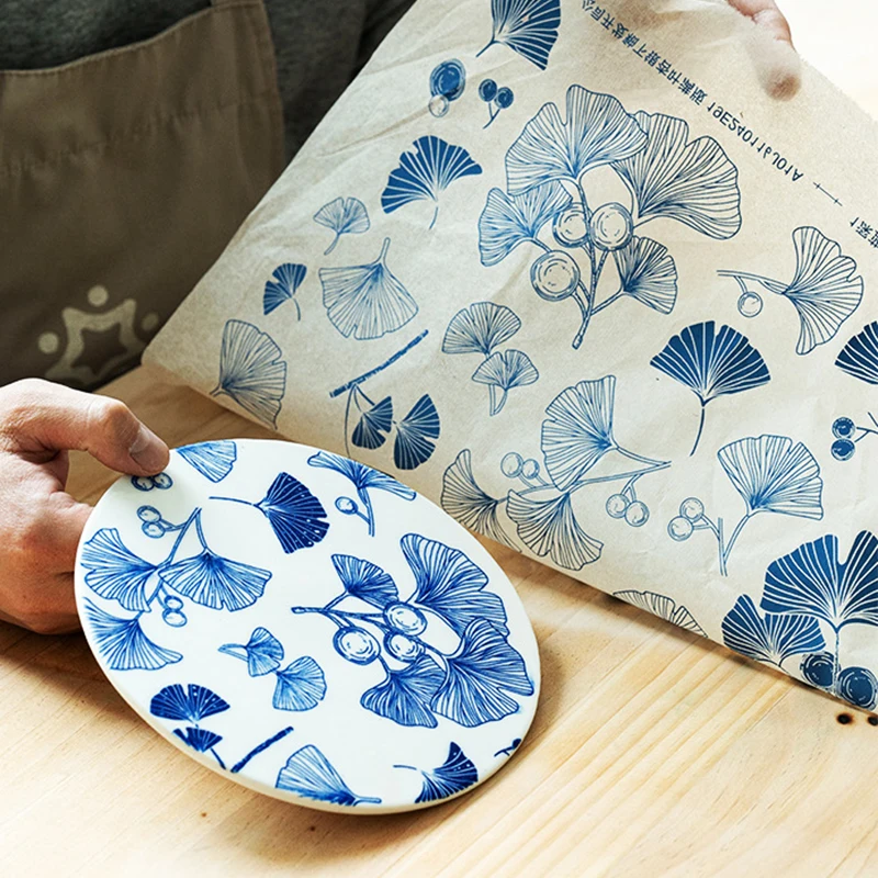 1 Шт. Высокотемпературная Переводная Бумага Для Керамической Глины