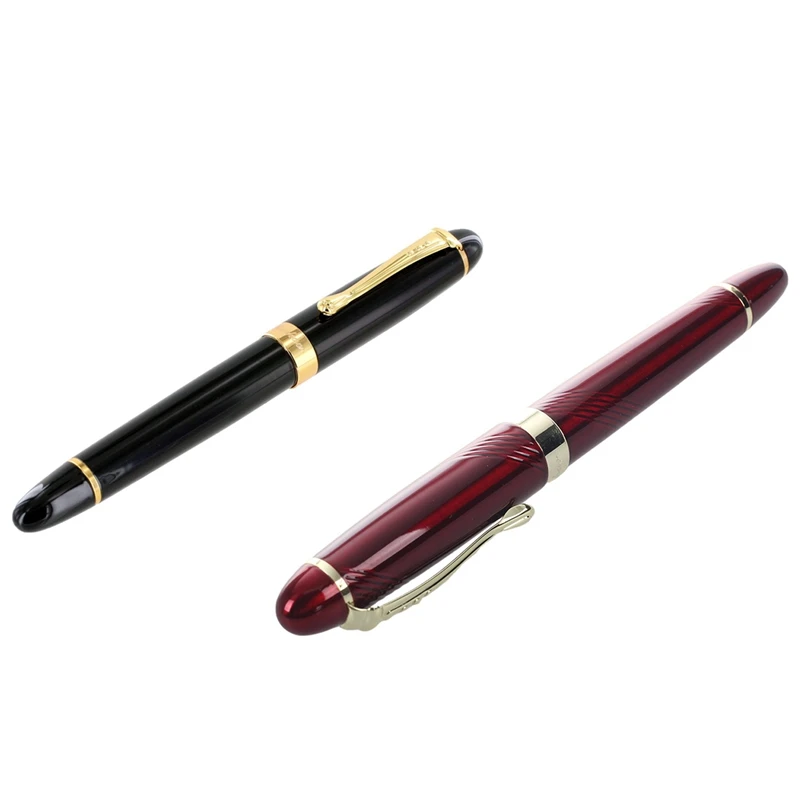 

Jinhao Fountain Pen 450 Black With Gold Broad Nib With X450 18 KGP 0.7Mm Broad Nib Fountain Pen Red