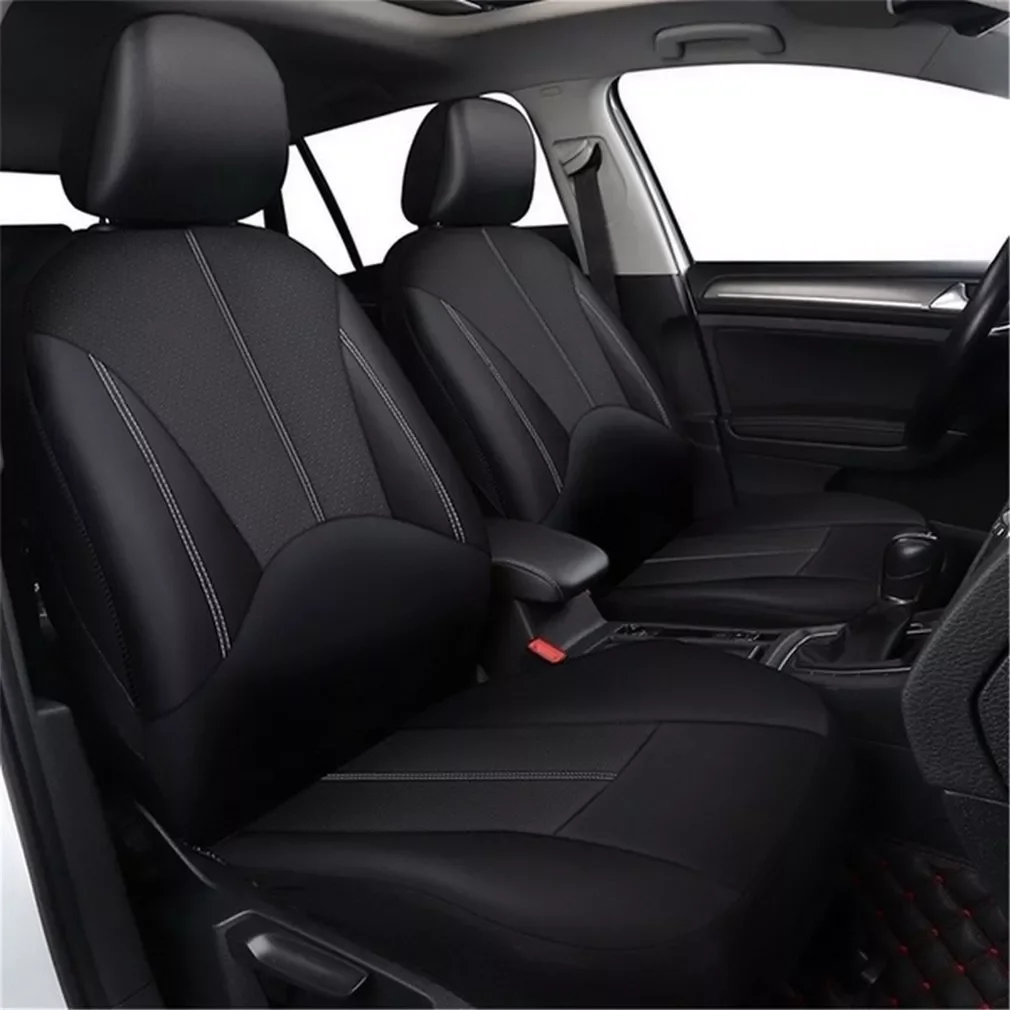 4pcs Pu leather car seat cover artificial leather four seasons universal cushion Many seats car seat protection enlarge