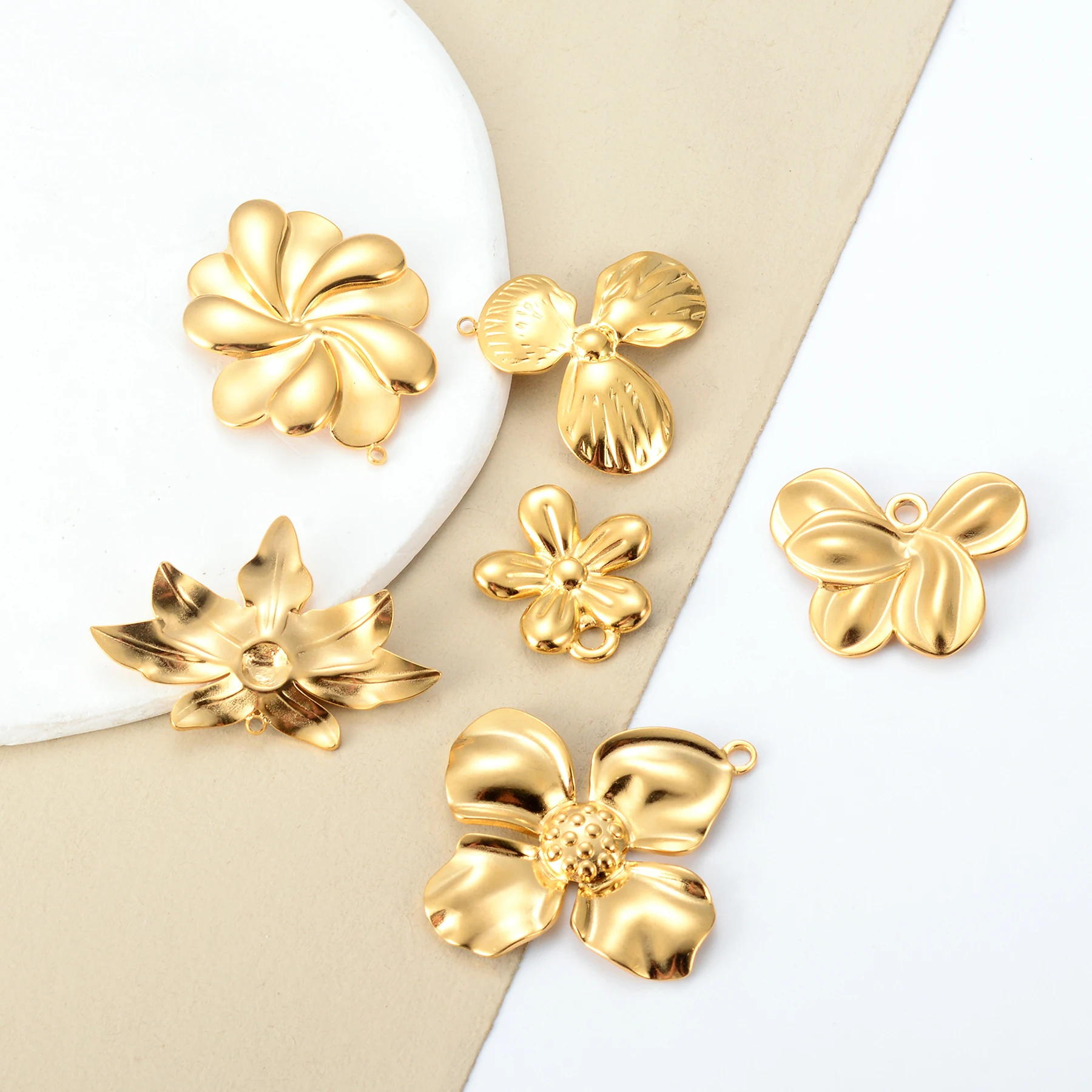 2 шт./партия женские серьги-подвески из нержавеющей стали