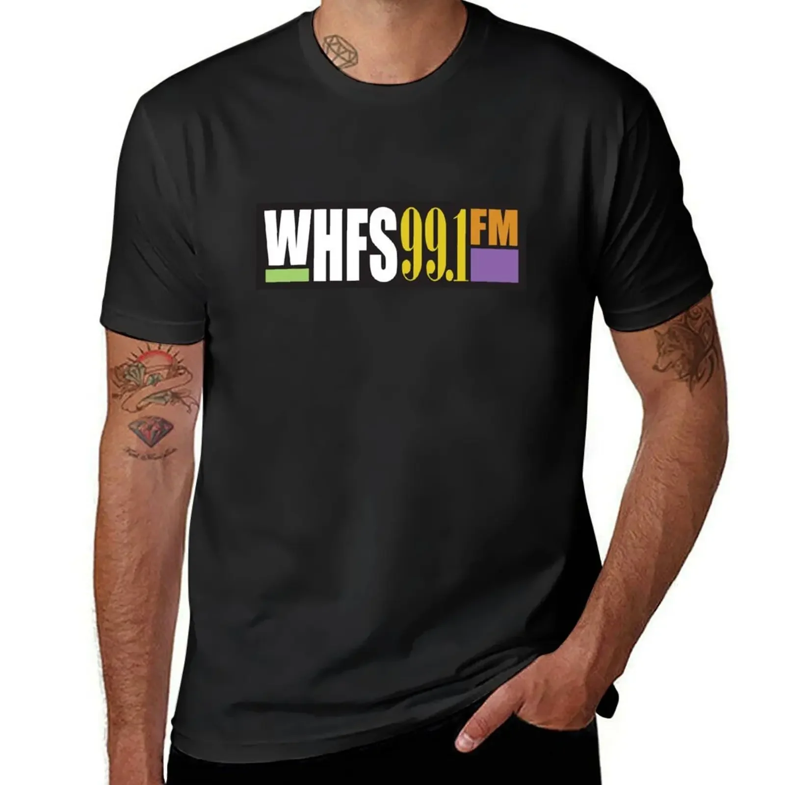 Мужская Винтажная Футболка WHFS футболка с графическим принтом 99 1
