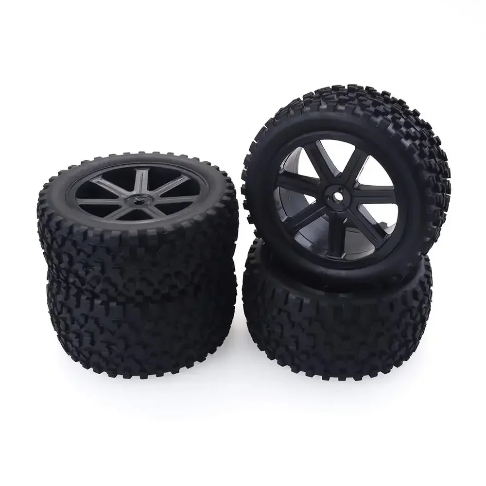 Фото 4 шт. 1/10 RC автомобильные резиновые шины пластиковые колеса для Redcat HSP HPI Hobbyking Trxs Losi VRX LRP ZD Racing 1/10 Багги №5