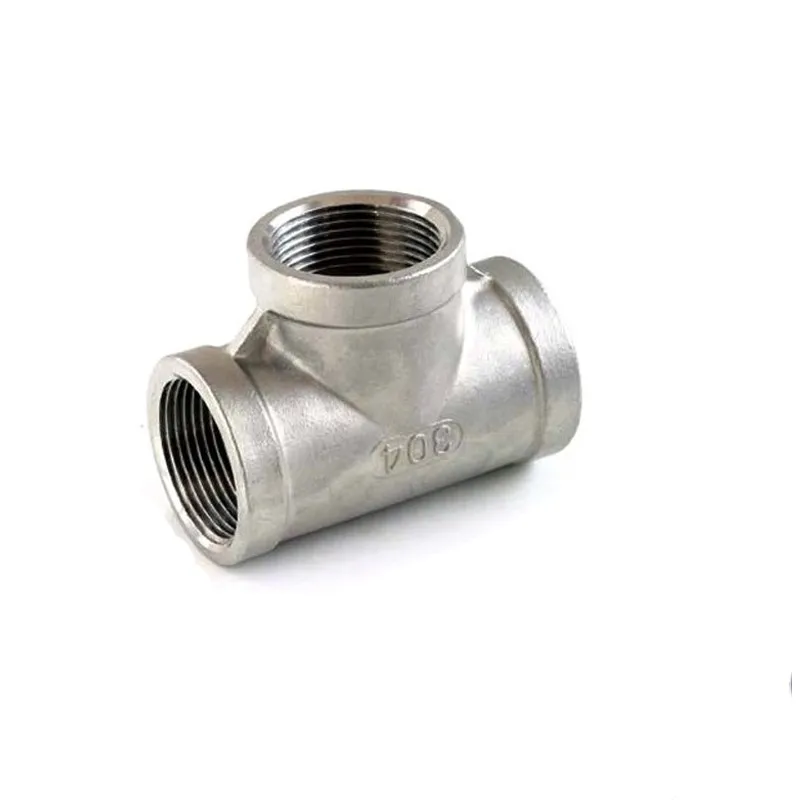 

1" Tee 3 way F/F/F Threaded Pipe Fittings Stainless Steel SS 304 Female x Female x Female