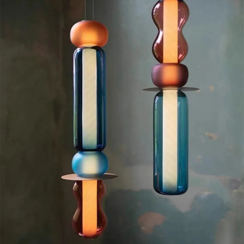 Подвесной светильник Candy креативный дизайнерский стеклянный подвесной для бара