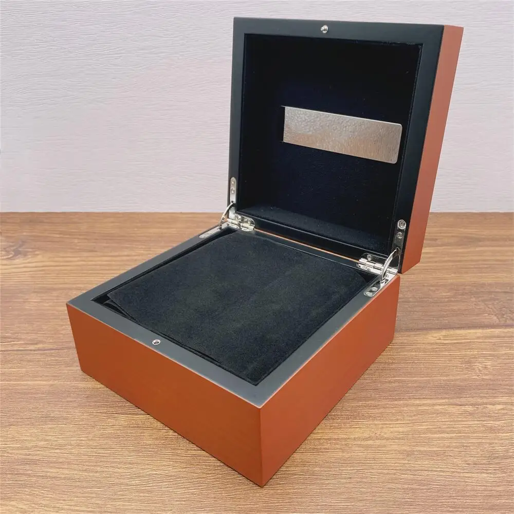 Factory Outlet Orange With Original Wooden  Pam Watch Box Luxury Brand Case With Remove Pen And Crad Custom AAA Watches Gift