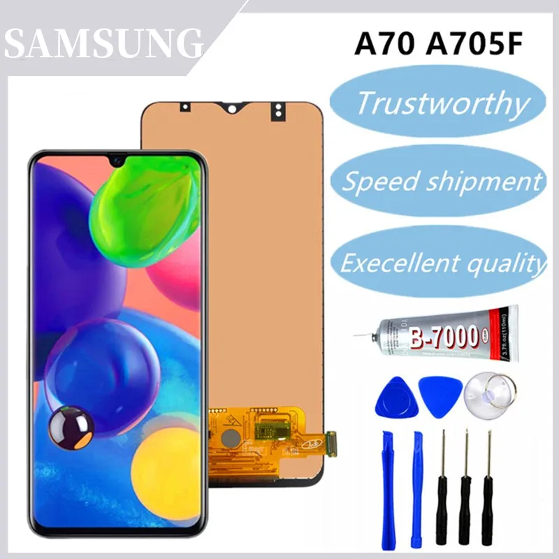 

Incell/OLED/Original A705 Display For Samsung Galaxy A70 Lcd Touch Digitizer Assembly Digitizer For Samsung A70 A705 Screen Inc