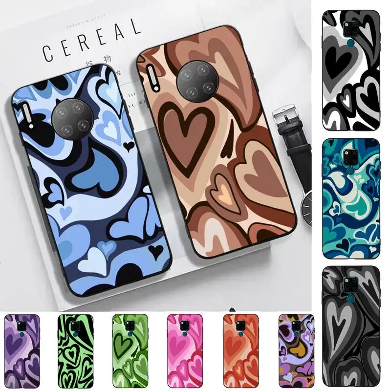 

Love Heart Phone Case for Huawei Mate 20 10 9 40 30 lite pro X Nova 2 3i 7se