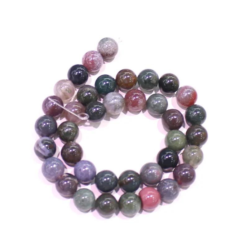 

Бусины Из Натурального Моха, агата, 1 нить