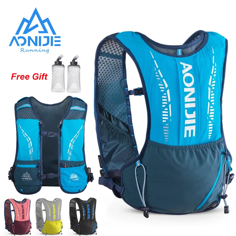 AONIJIE 5L Ultralight Trail Running Vest Backpack Rucksack Bag Cycling Hydration Backpack For Trail Running Marathon Race Hiking