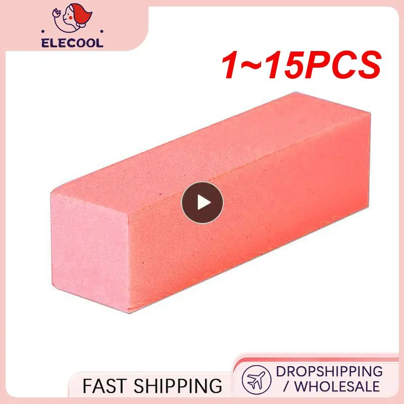 

1~15PCS Nail Sponge Sanding Block Nail Polish Nail Art Durable Undamaged Nails Unisex New Nail file Dropshipping TSLM1