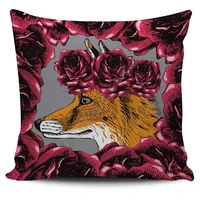 foxy rose pillow cover 3d printed pillowcases throw home decoration double sided printing