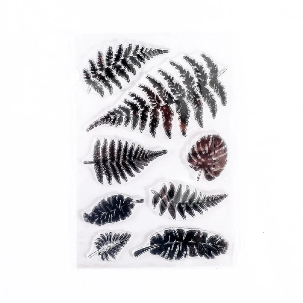 

Bracken Leaf Personalized Clear Stamps DIY Paper Craft Scrapbooking Silicone Seals Photo Album Decor Card Making Handmade Gifts
