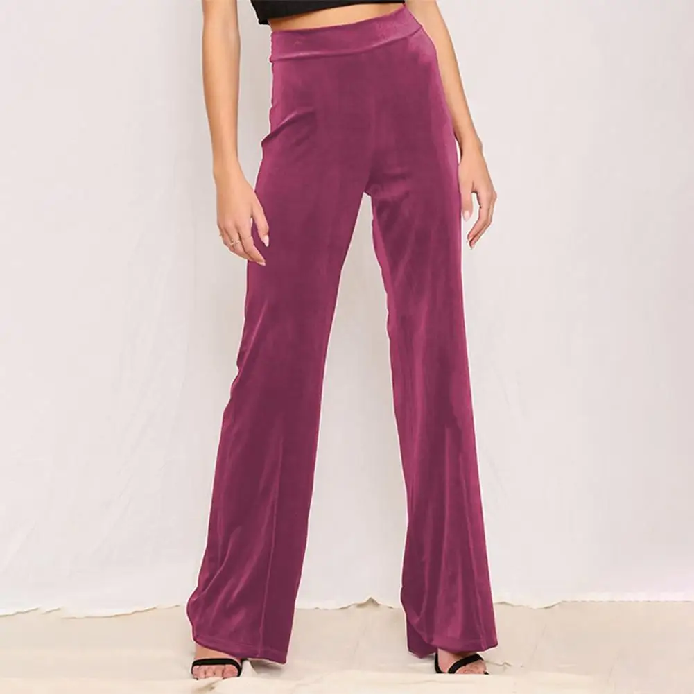 

Dropshipping!!Loose Women Pants Elastic Waist Polyester Comfortable Touch Autumn Ladies Pants for Dating Wear