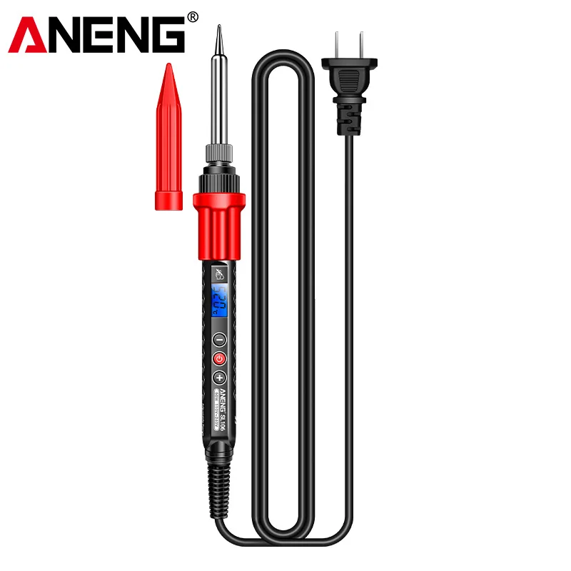 Паяльник ANENG SL106 с цифровым дисплеем и постоянной температурой бытовой паяльник