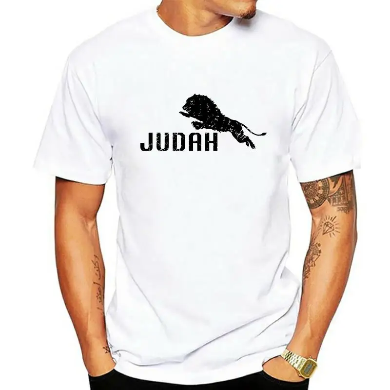 

Мужская футболка с коротким рукавом, круглым вырезом и принтом Иисуса льва Иуды