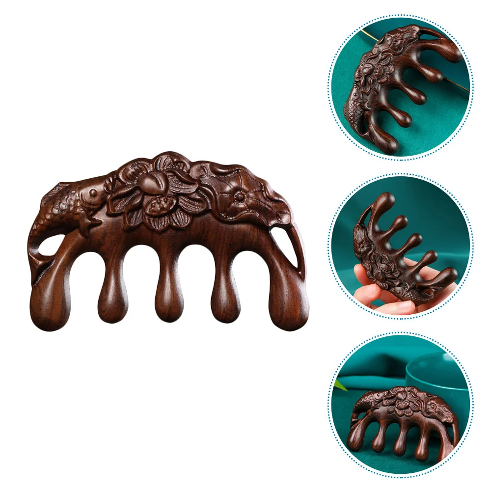 

Head Comb Wooden Meridian Comb Scalp Massager Comb Anti-hair Loss Comb