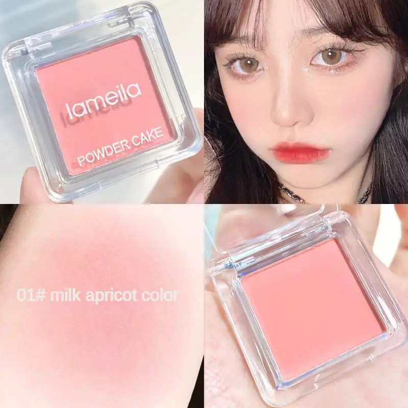 

Monochrome Powder Blusher Face Makeup Waterproof Lasting Brighten High Gloss Blush Daily Eye Shadow Rouge Cosmetic Maquiagem