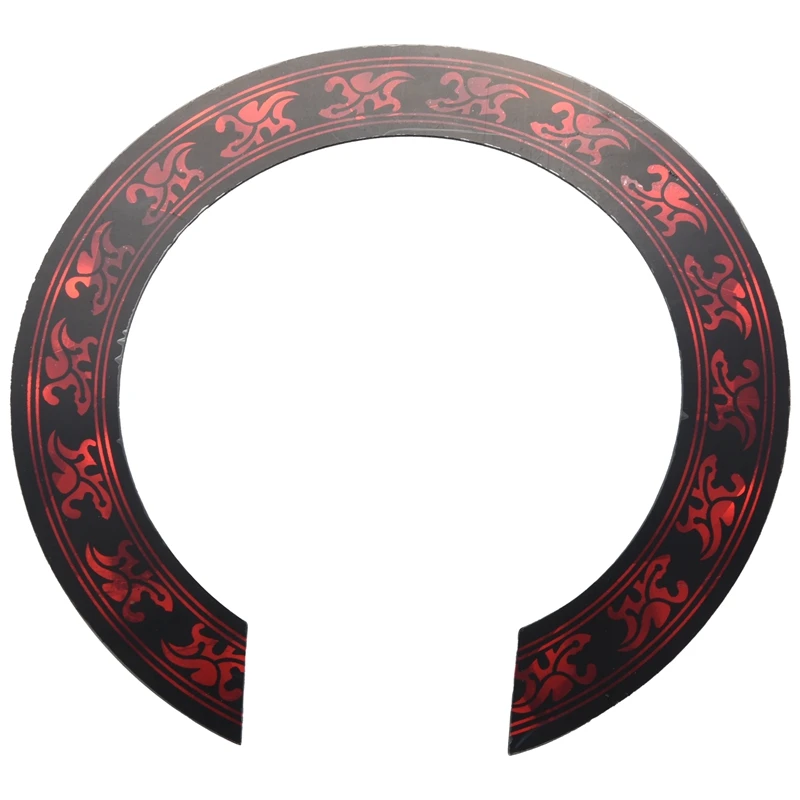 

1 Pcs Soundhole Rosette Decal Sticker With Red Pattern For Acoustic Classical Guitar Parts Replacement