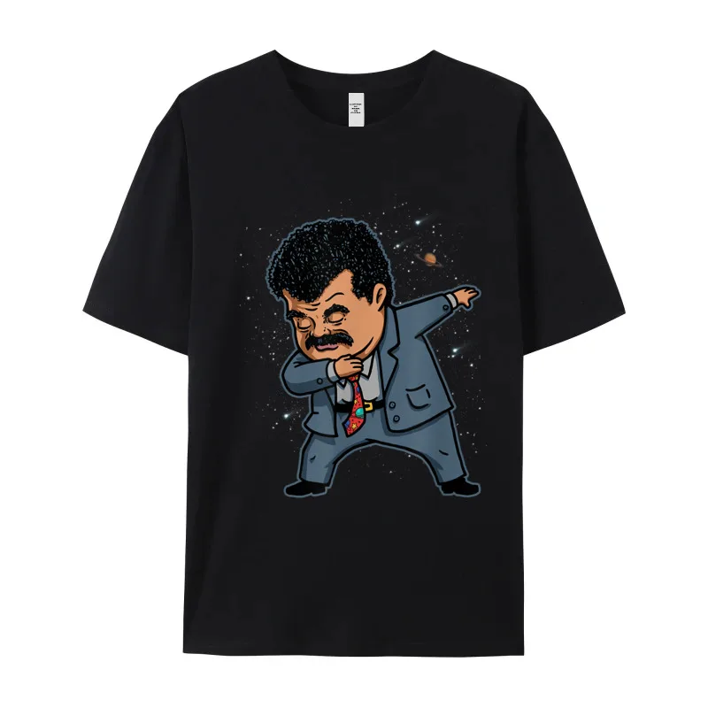 Female Latest Tops &amp Tees Round Neck Summer Pure Cotton Tshirts Birthday Neil deGrasse Tyson Dabbing Through Tee Shirts