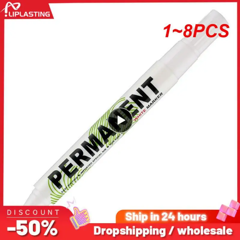 

Ручка-маркер белая водостойкая, 1-8 шт.