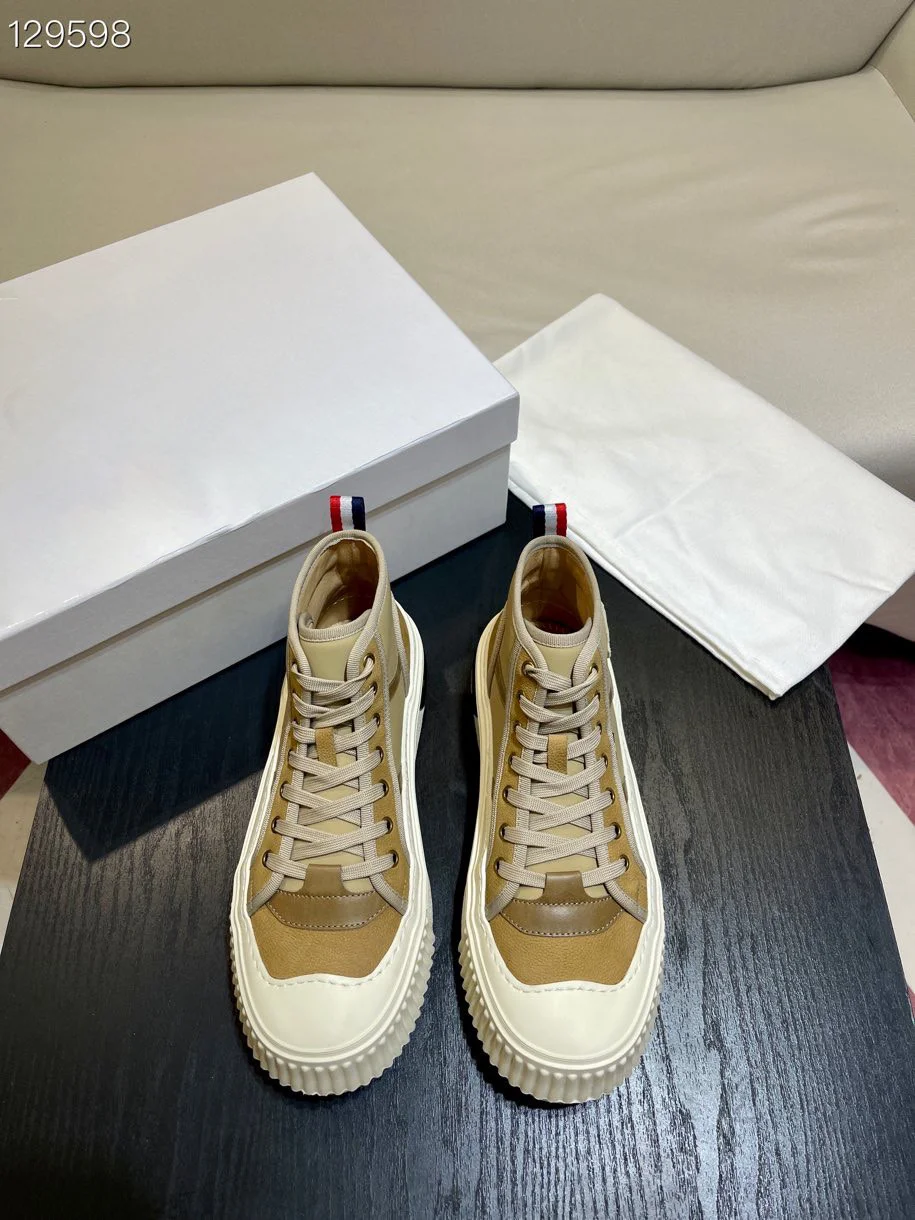 

Мужская Брендовая обувь Mon, Новое поступление 2023, корейские Дизайнерские кроссовки цвета хаки, однотонные высокие дышащие уличные ботинки