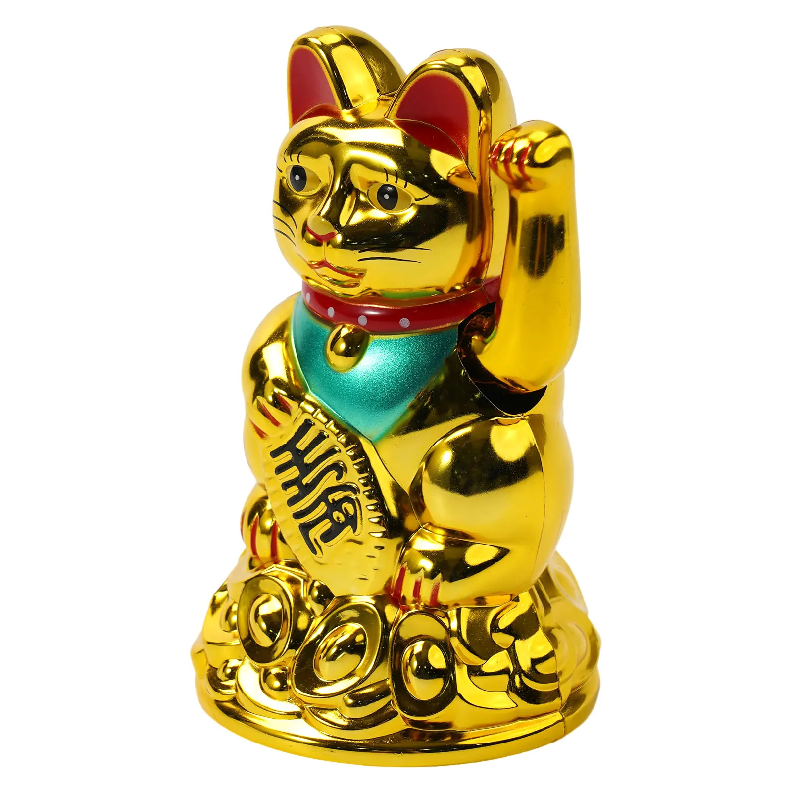 Украшение Lucky Cat для домашнего офиса Waving 6 5 дюймов Beckoning Maneki Neko подарки на день