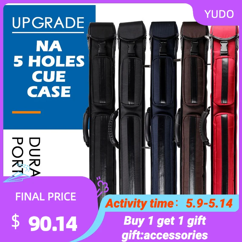 

Бильярдный Кий на 1/2, блестящий нейлоновый материал с 5 отверстиями, 5 цветов