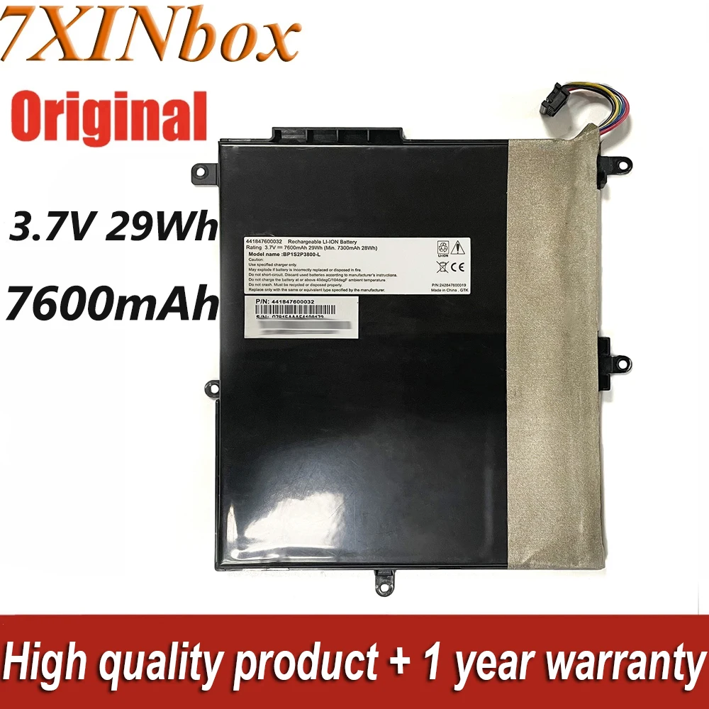 7XINbox 3.7V 7600mAh 29Wh BP1S2P3800-L BP1S2P3800-Y Laptop Battery For Getac Z710 Notebook Computer 441847600012 441847600032