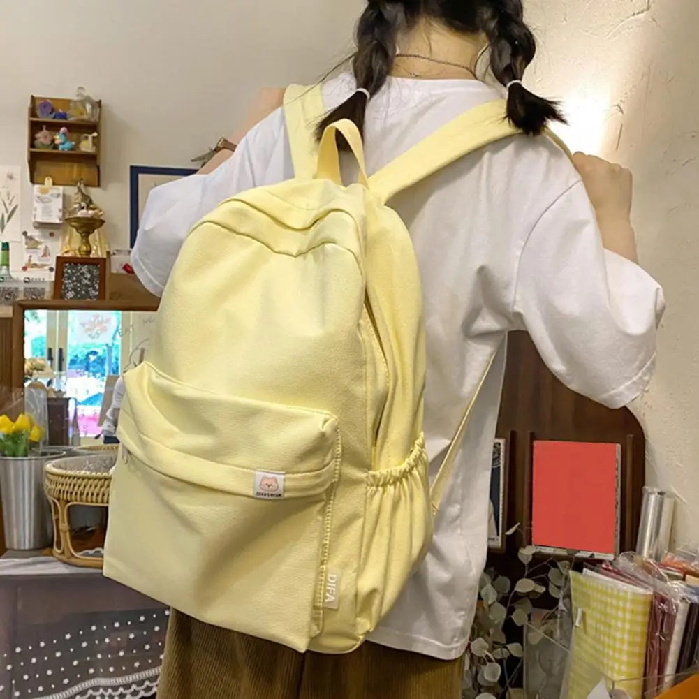 

Студенческий рюкзак, Легкая очистка, школьная сумка с несколькими карманами, гладкий рюкзак на молнии