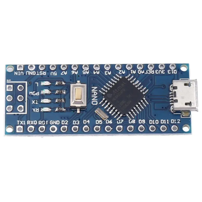 Фото Y23A-10Pcs Nano 3.0 с загрузчиком, совместимый контроллер Nano для Arduino, драйвер CH340, 16 МГц, ATMEGA328P №3