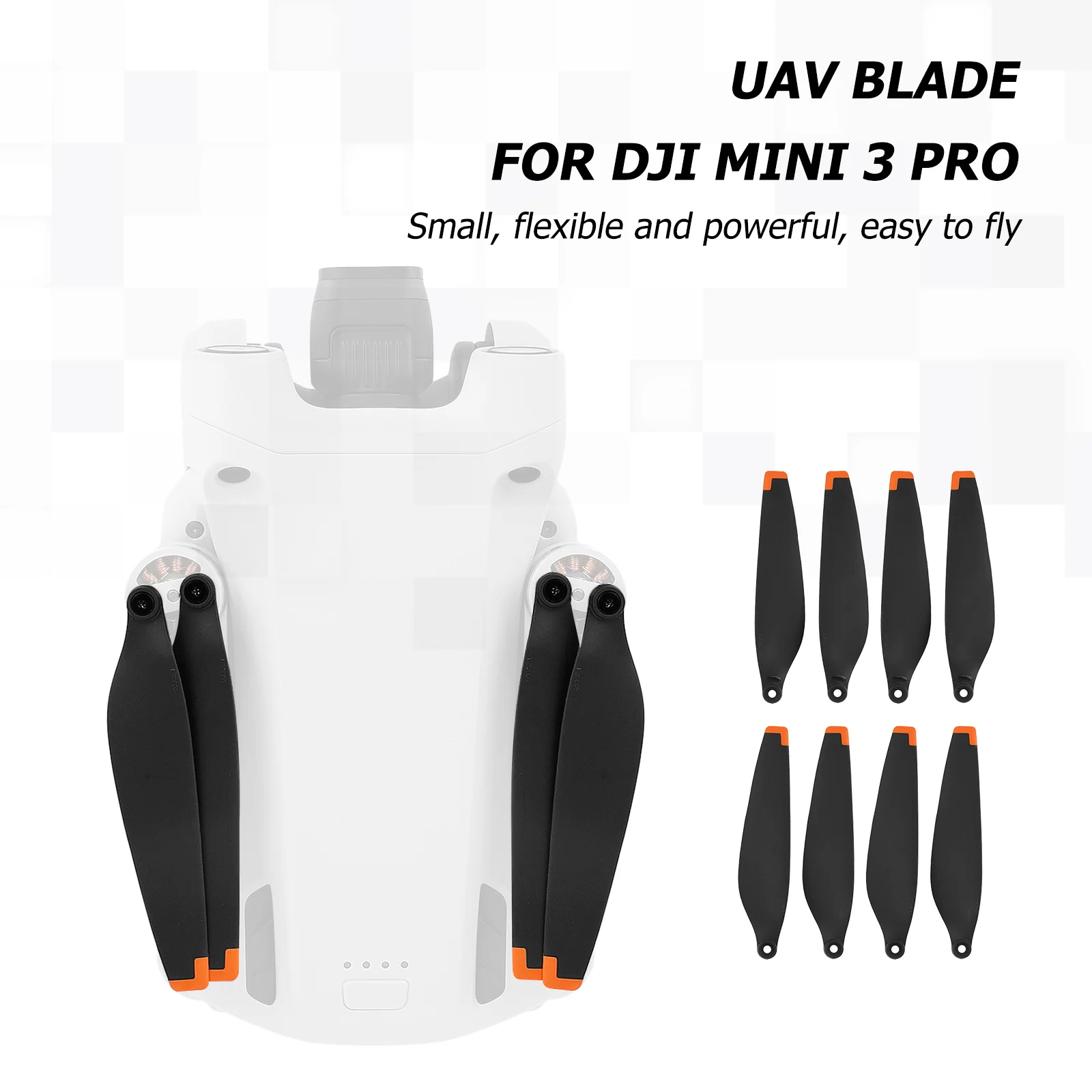 

Для DJI Mini 3 Pro 8 шт. Сменные Лопасти пропеллера для дрона с низким уровнем шума быстросъемные лопасти реквизит для мини 3 Pro Аксессуары для дрон...