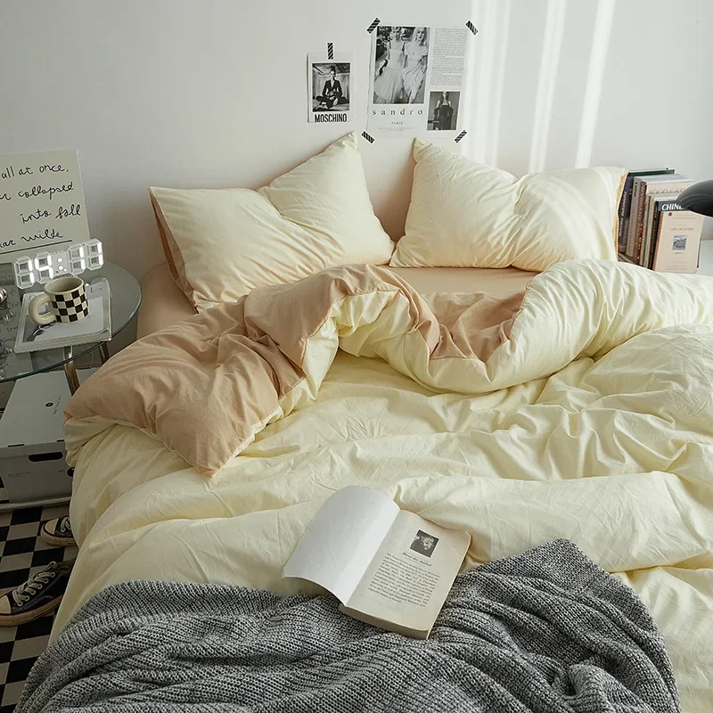 Популярный хлопковый набор из четырех предметов удобный для сна без одежды