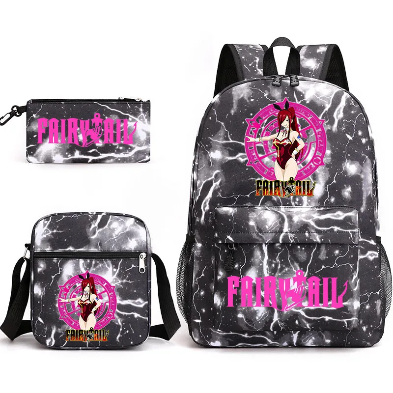 

Fairy Tail Children's Backpack Boys and Girls Bags Casual Bags Teenager School Bags Travel Bags Cartoon Printed School Bags
