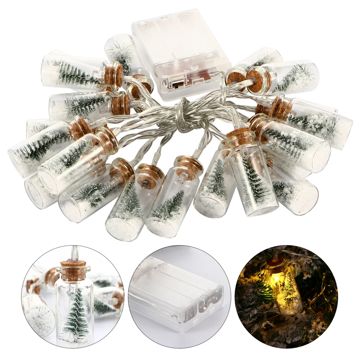

1 Pc 20 Lights String Lights Bedroom Decorative Wishing Bottle String Lights
