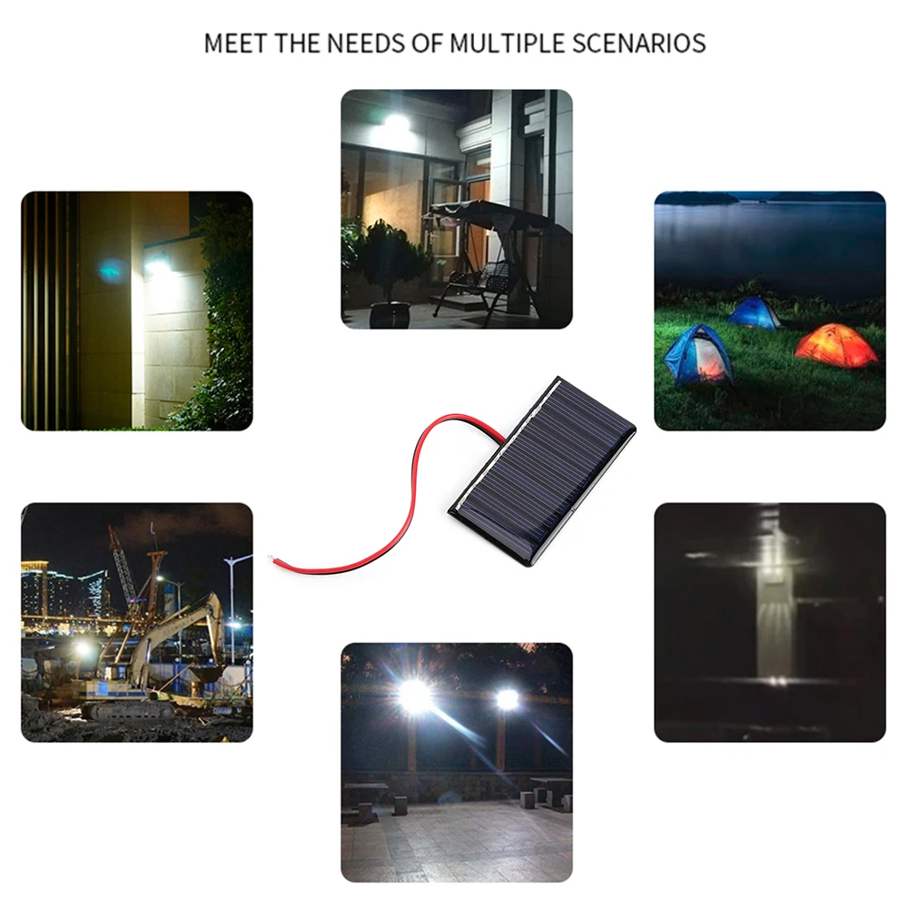 Мини Солнечная батарея ПЭТ солнечная панель 5 в 60 мА поликристаллическая