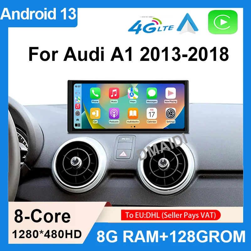 Android 13 автомобильный Apple Carplay для Audi A1 2013-2018 заводская цена 8 дюйма автомобильные