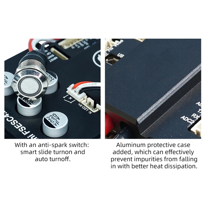 Новая алюминиевая подложка Mini FSESC 4 20 Smart 3-12S одиночный ESC на основе VESC4 для
