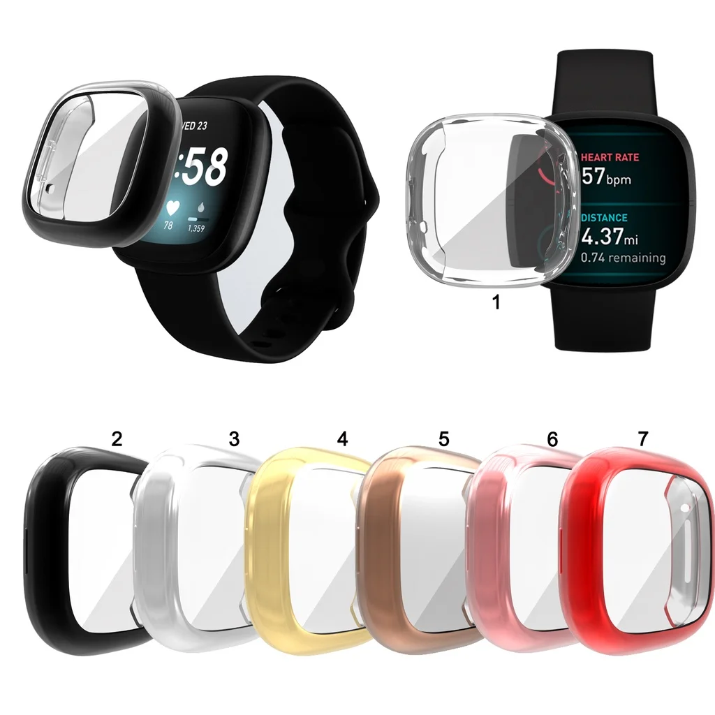 

Мягкие, тонкие, из термополиуретана чехол Чехол для Fitbit Versa 3 Sense