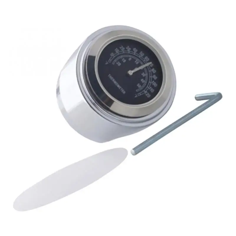 Хромированный 7/8-дюймовый термометр на руль мотоцикла циферблат датчик