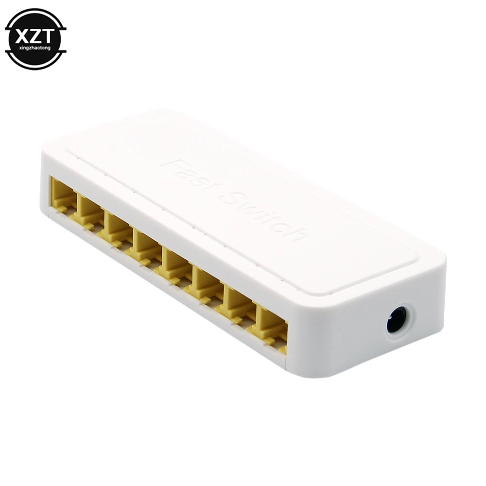 Коммутатор Soho горячая Распродажа 8 портов Fast Ethernet LAN 10/100 Мбит/с RJ45 штекер