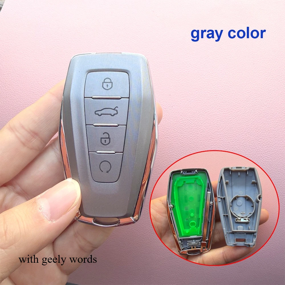 

4-кнопочный автомобильный брелок для ключей, корпус для Geely Coolray X6 X7 EX7 Geometry Emgrand Global Kulrey Hawk GX7 Okavango NL3 GT GC9