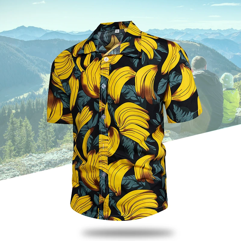 

(S-5XL) Цветочный пляжный летний отдых мужская Свободная рубашка с коротким рукавом морской купальник для путешествий анти-УФ Кемпинг Пешие Прогулки футболка