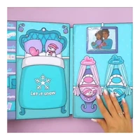 parent child education diy handmade cute creative childrens puzzle enlightenment early education dress up game book