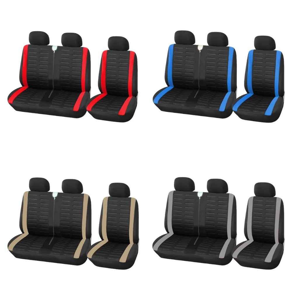 

Car Seat Covers - Breathable Polyester Suitable for 2+1 Car Seat Protect Covers - Fits Most Car Truck Van SUV